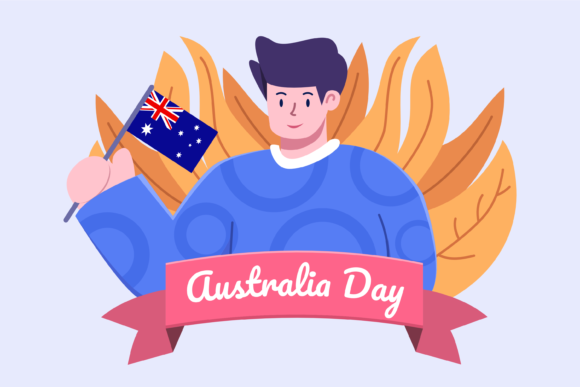 Australia Day Flat Design Illustration: A Versatile Tool for Creative Projects