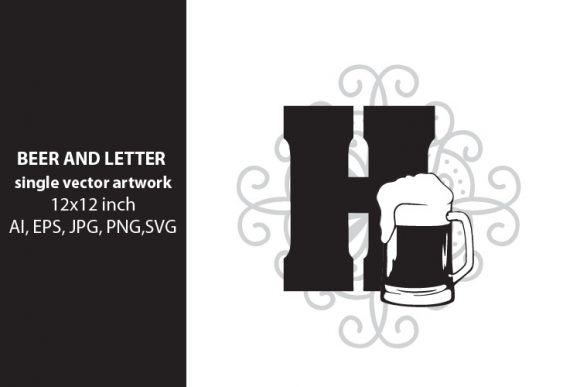 Beer, Monogram Letter H: A Versatile Design Element