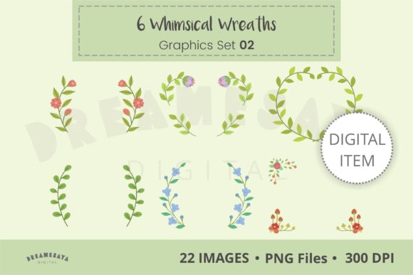 Decorative Wreaths Laurels Clipart 02: A Versatile Design Tool