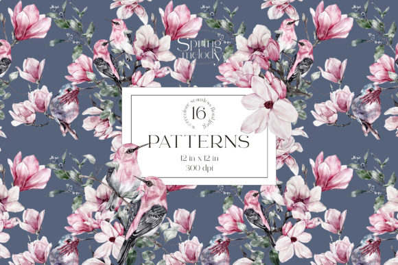 Explore Spring Watercolor Seamless Patterns