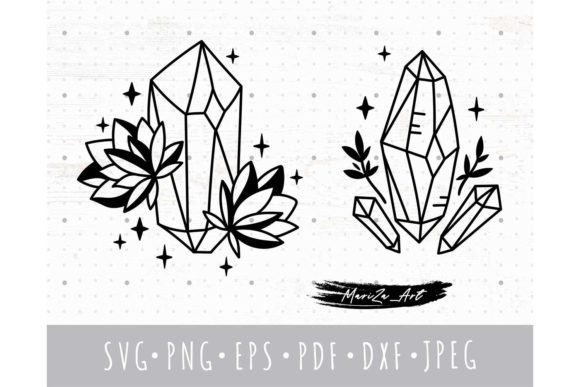 Explore the Versatile Magic Crystal and Lotus Flower SVG Set