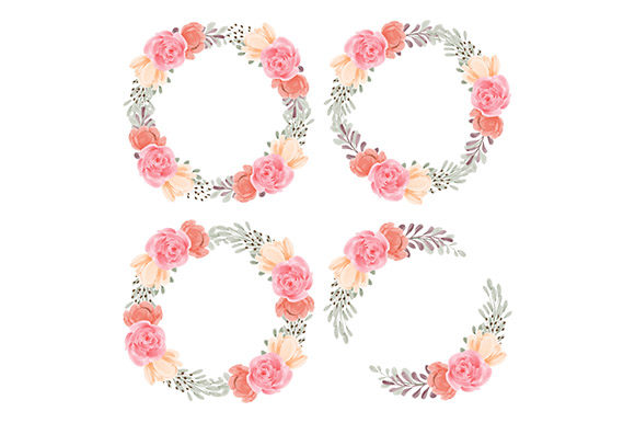 Peony Flower Wreath for Creative Projects