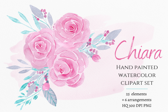 Romantic Pink Roses: A Versatile and Charming Floral Set