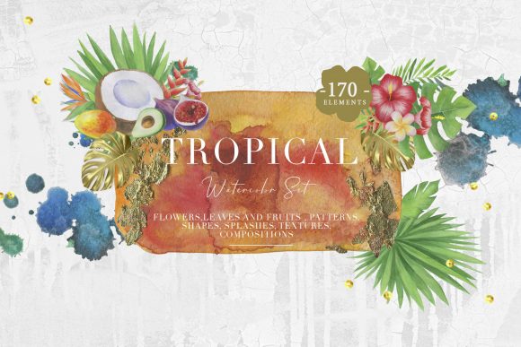 Unleash Your Creativity with the Tropical Watercolor Set