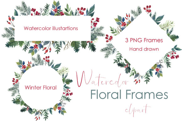 Watercolor Winter Wreath: A Versatile Holiday Decor for Creative Projects